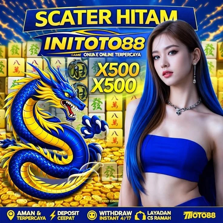Ilustrasi panel INITOTO88 untuk akses Lotre Macau, Toto4D, dan Slot Tergacor dengan Qris Slot