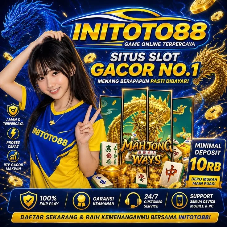 Brosur visual INITOTO88 tentang akun Togel Macau, Toto4D, Slot88 Online, dan Qris Slot
