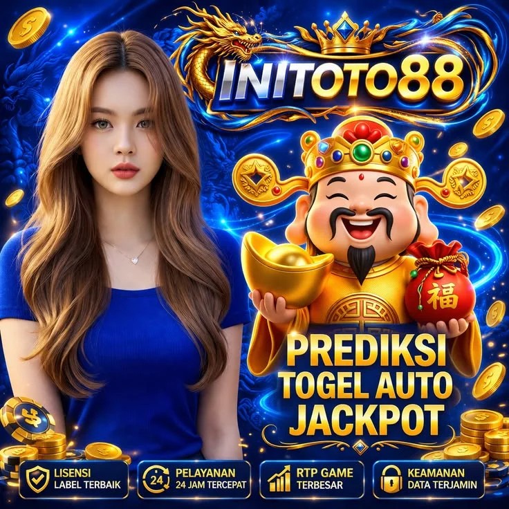 Tampilan visual INITOTO88 bertema agen Toto Macau via Qris Slot dengan referensi Togel4D dan Slot88.