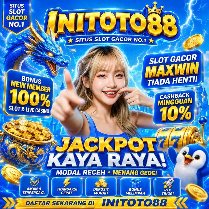 Visual informasi INITOTO88 tentang Toto Macau, Situs Slot, Togel 4D, dan Slot Mania.