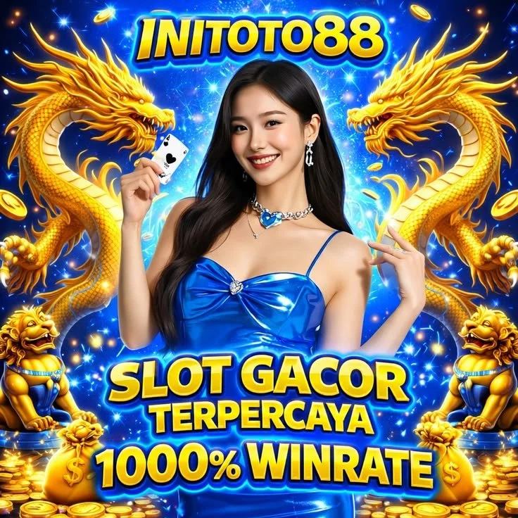 Visual promosi INITOTO88 tentang akses Slot777, Qris Slot, Toto Online, dan Togel Macau dalam satu layanan.