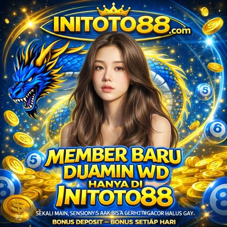 Katalog visual INITOTO88 bertema Togel Macau, Toto4D, Slot88, dan Qris Slot dalam tampilan digital modern