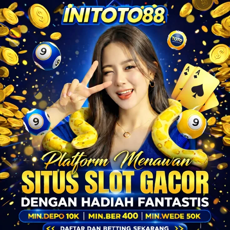 Visual laman INITOTO88 tentang Toto Macau Qris, Togel4D, Situs Slot88, dan Slot777 dengan tampilan informasi rapi