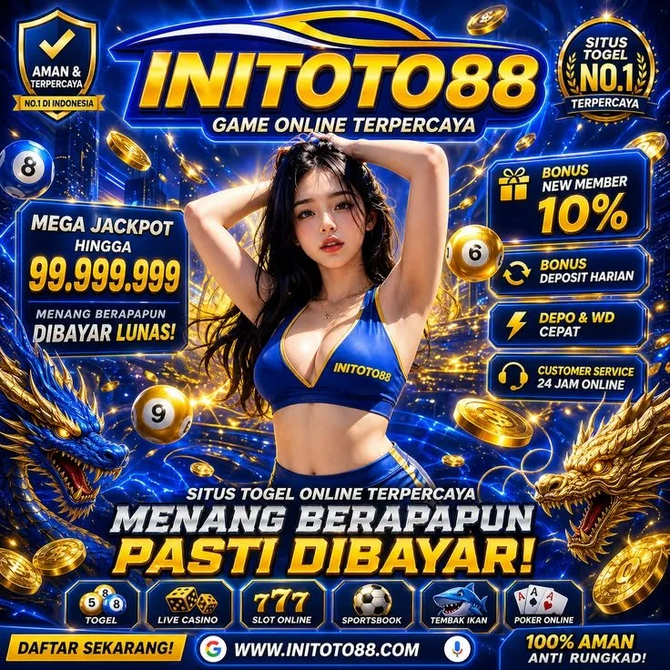 Tampilan visual INITOTO88 sebagai referensi Toto Macau Kilat dengan Togel4D, Slot88, dan Qris Slot