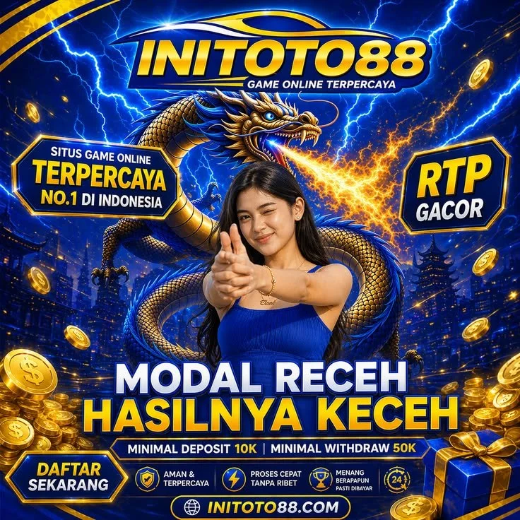 Banner INITOTO88 menampilkan portal Slot88 Qris, Togel 4D Macau, dan akses Toto Online
