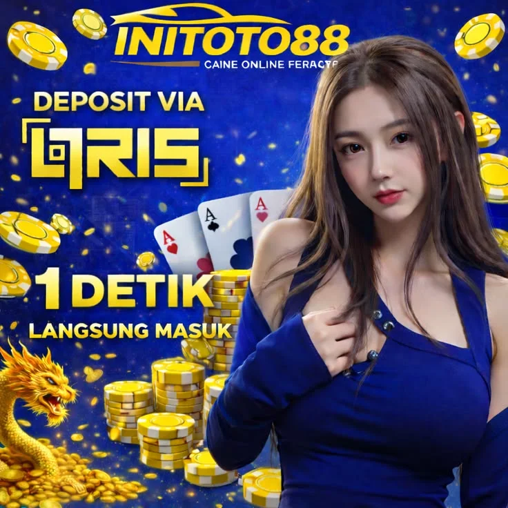 Infografis INITOTO88 tentang akses Toto Macau Hari Ini, Togel4D, Slot88, dan Qris Slot.