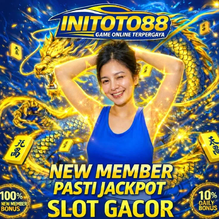 Visual promosi INITOTO88 untuk akses link login Toto4D, Slot88, dan Togel Macau online
