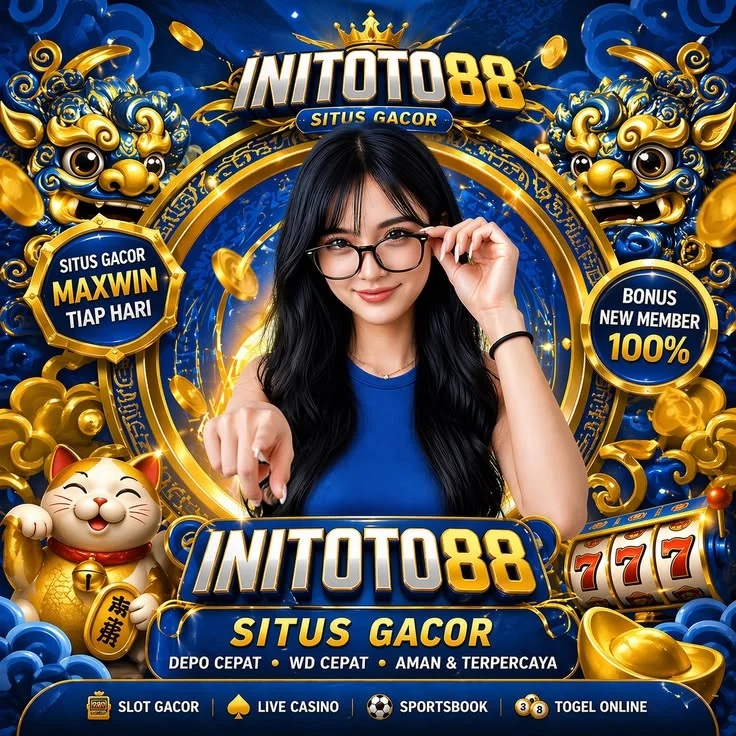 Tampilan visual INITOTO88 tentang pusat observasi Toto Digital dengan Togel Macau, Slot88, dan Slot777 Qris