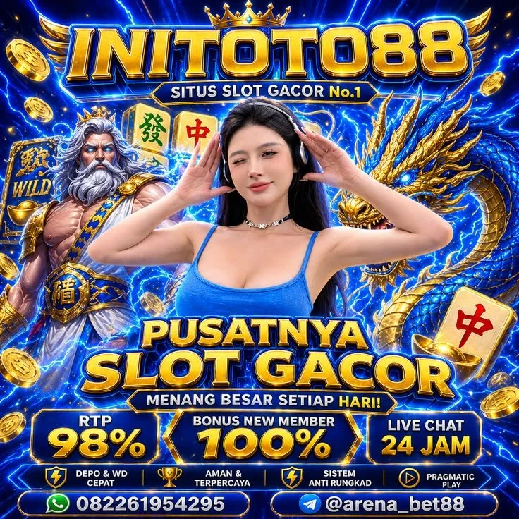 Tampilan visual INITOTO88 bertema Toto Macau Via Doku Wallet dengan referensi Togel4D dan Slot88 Qris