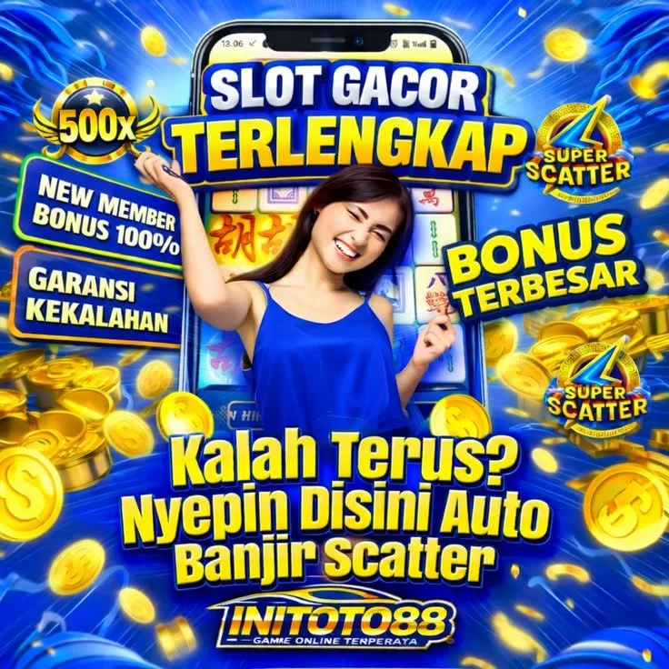 Visual informasi INITOTO88 tentang Toto Macau, Togel4D, Slot777, dan Qris Slot dalam tampilan digital modern
